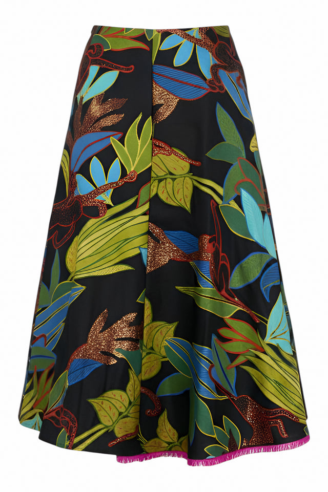 Valentino Jungle Jacquard A-Line Skirt