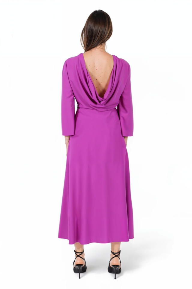 Valentino Long Sleeve Midi Dress