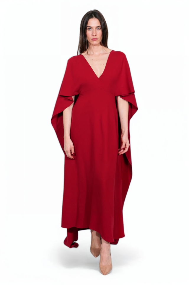Valentino Garavani Draped Cape Gown