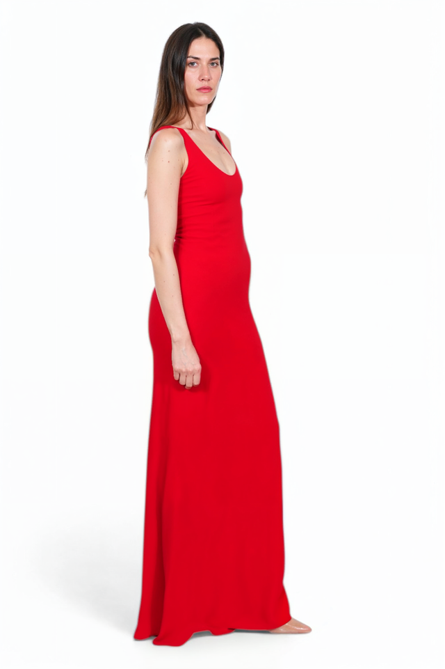Valentino Sleek Red Gown