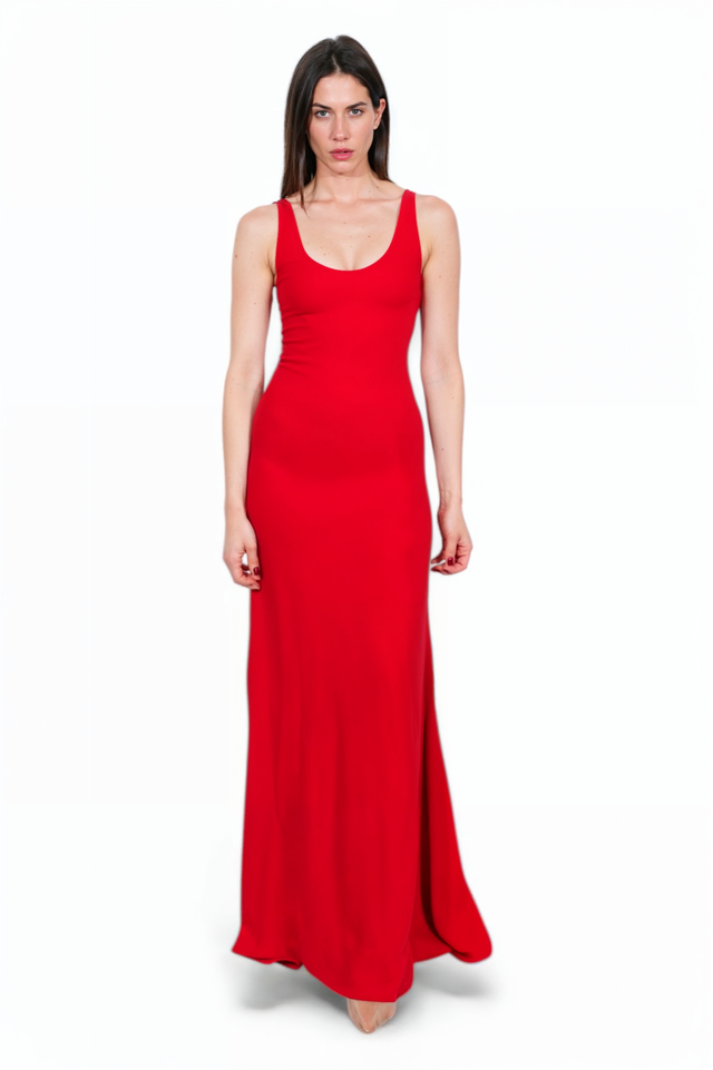 Valentino Sleek Red Gown