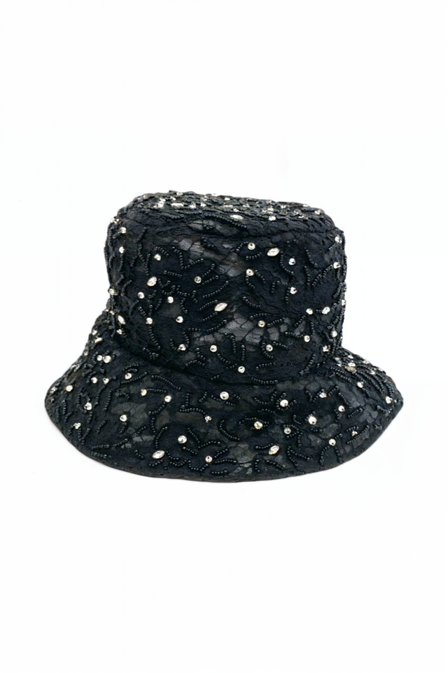 Embellished Lace Bucket Hat