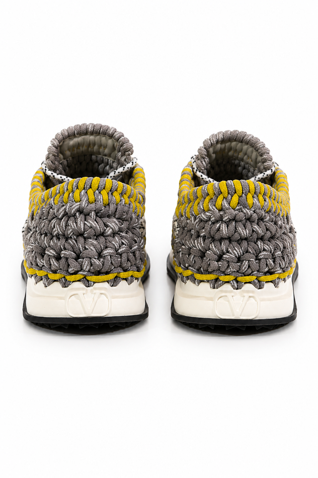 Valentino Garavani Crochet Runner Sneakers – Available in Yellow & Orange