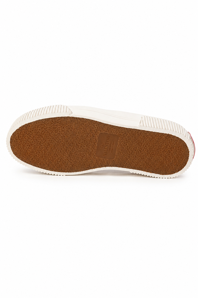 Valentino Garavani VLTN Canvas Slip-On Sneakers – Black & White