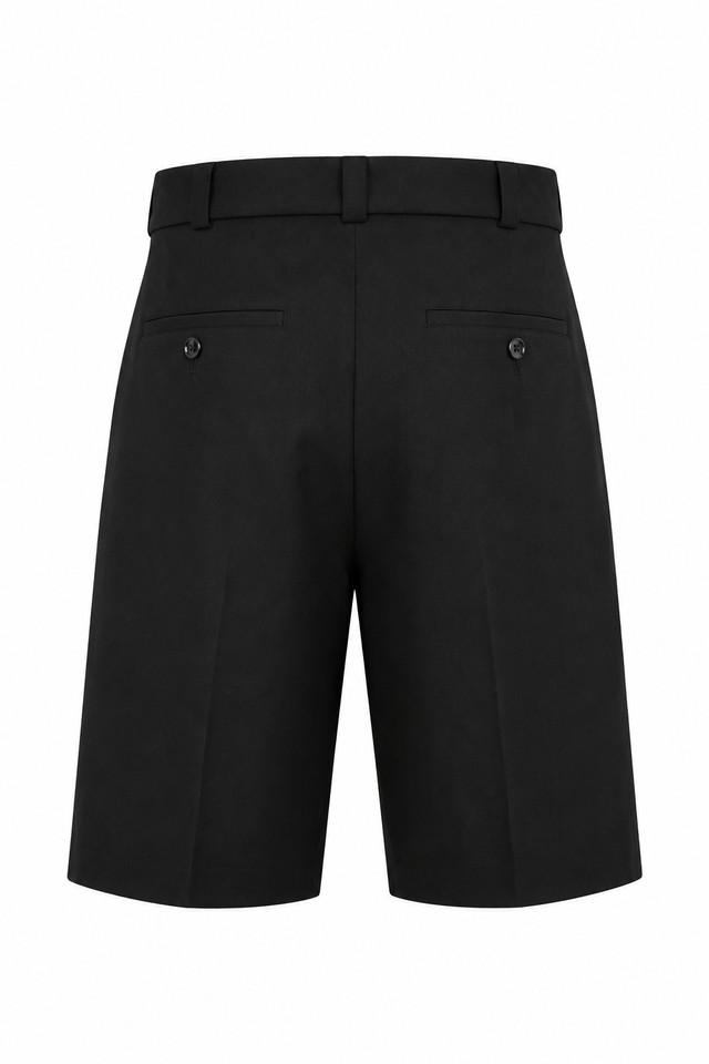 Valentino Floral Appliqué Tailored Shorts in Black