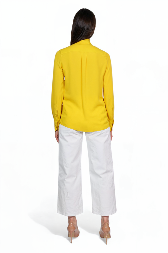 Valentino Tie-Neck Silk Blouse