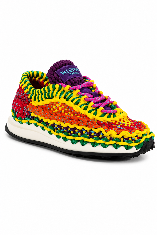 Valentino Garavani Crochet Runner Sneakers – Multicolor Styles
