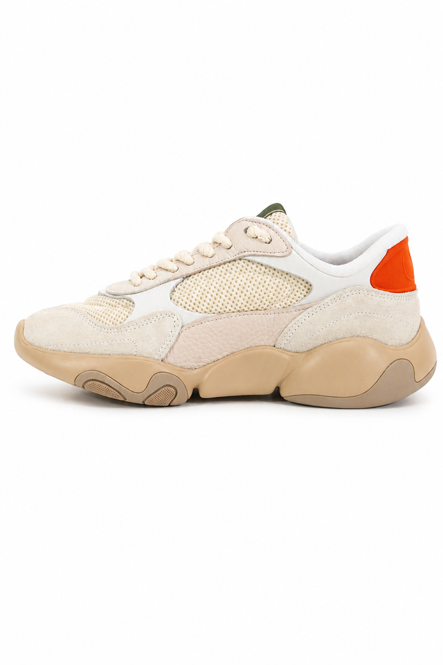 Valentino Garavani Bounce Mesh Sneakers – Neutral & Neon Sole Styles