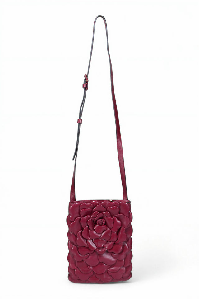 Valentino Garavani 3D Rose Quilted Leather Crossbody Bag