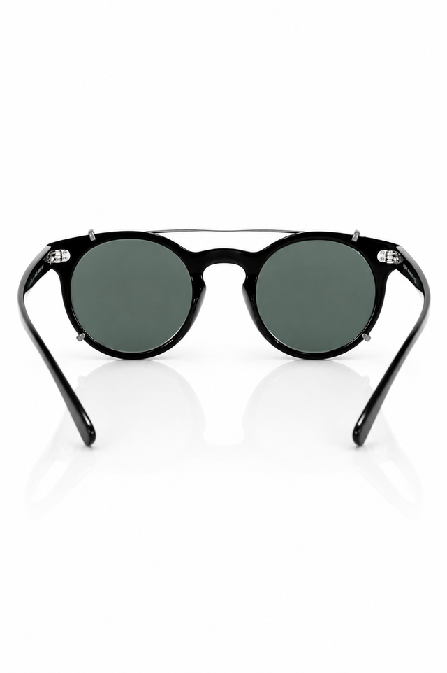 Valentino Garavani Crystal-Trim Round Sunglasses in Havana Tortoiseshell or Black