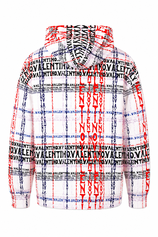 Valentino Allover Logo Print Hoodie