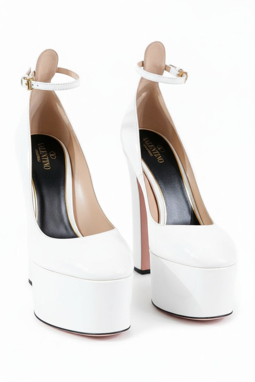 Valentino Garavani Tan-Go Patent Leather Platform Pump – MSA Haute