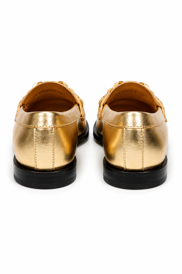 Valentino Garavani – Loafer in Metallic-Gold