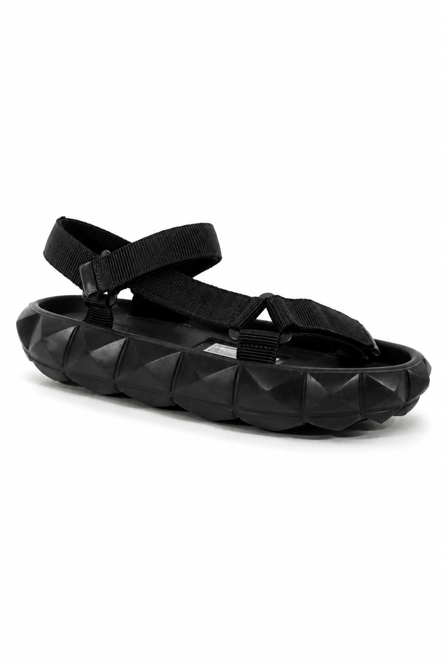 Valentino Garavani Roman Stud Utility Strap Sandals – Black