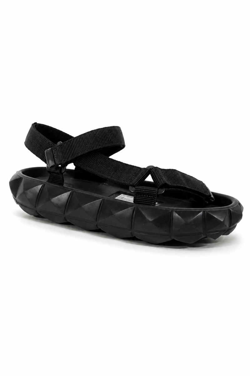 Valentino Garavani Roman Stud Utility Strap Sandals – Black