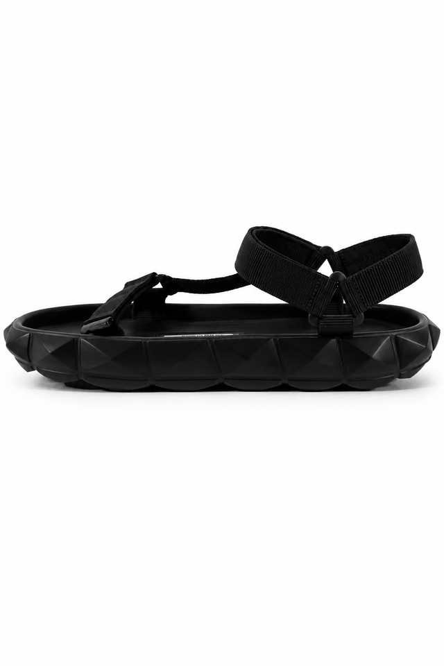 Valentino Garavani Roman Stud Utility Strap Sandals – Black