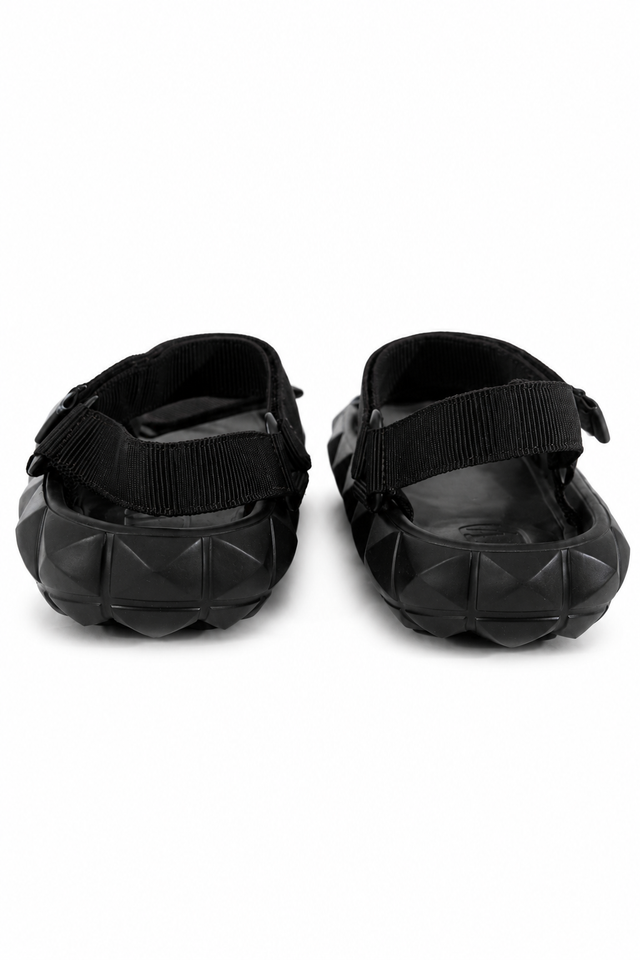 Valentino Garavani Roman Stud Utility Strap Sandals – Black