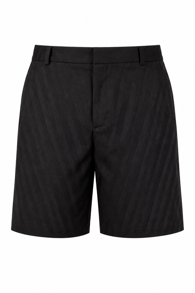 Valentino Tailored Pinstripe Shorts in Black