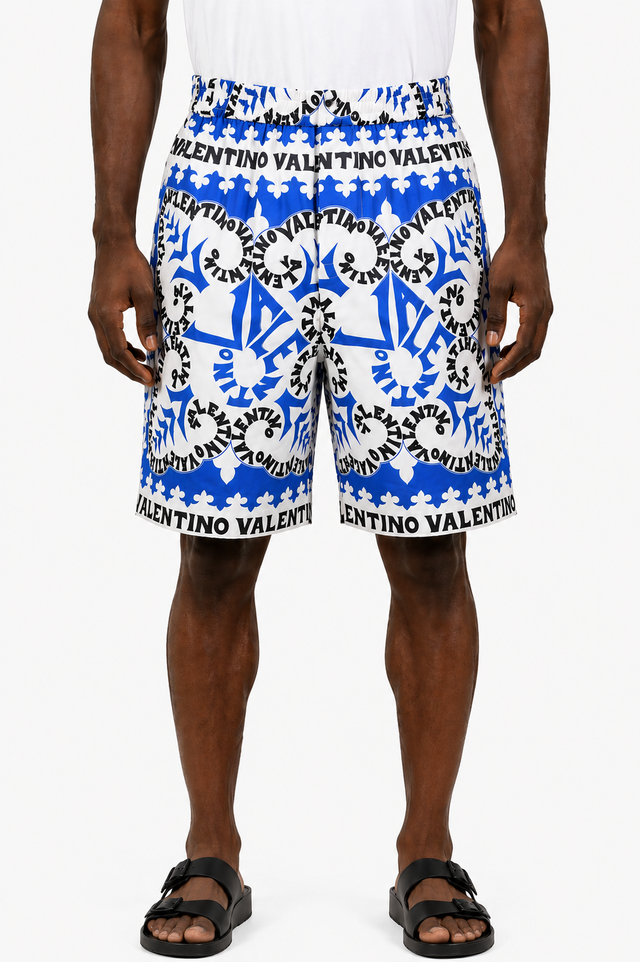 Valentino Graphic Logo Swim Shorts