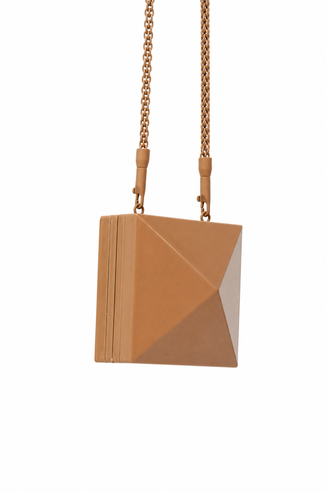 Valentino Garavani One Stud Plexiglass Shoulder Bag