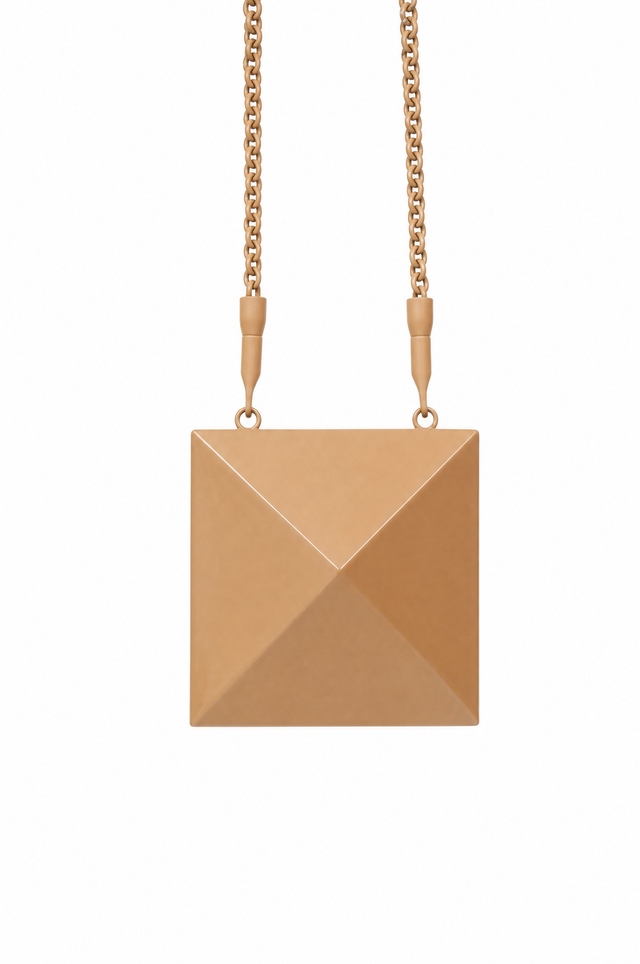 Valentino Garavani One Stud Plexiglass Shoulder Bag