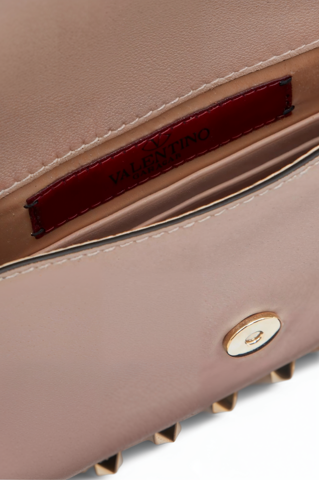 Valentino Garavani Rockstud Leather Envelope Clutch