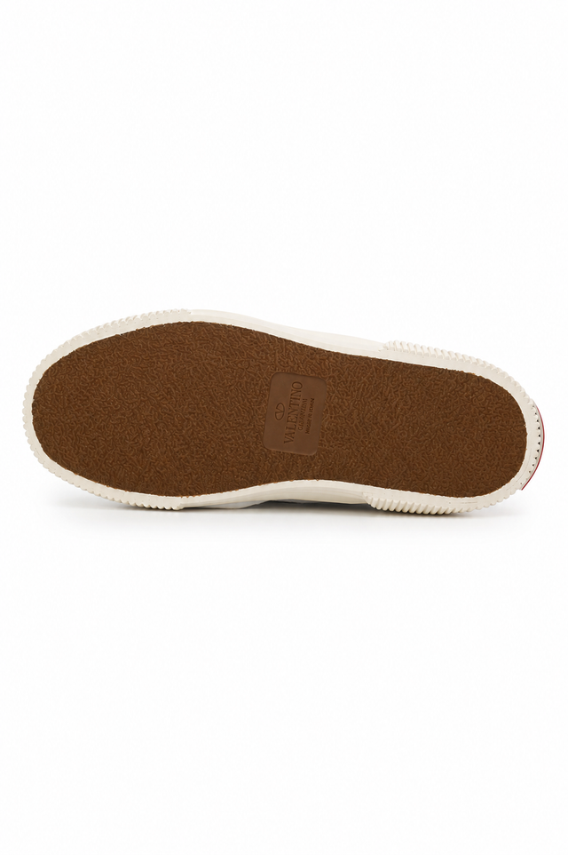 Valentino Garavani VLTN Canvas Slip-On Sneakers – Black & White