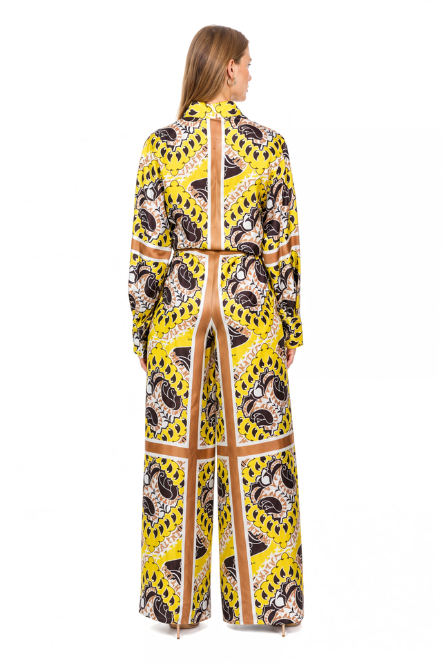Valentino Geometric Print Silk Set