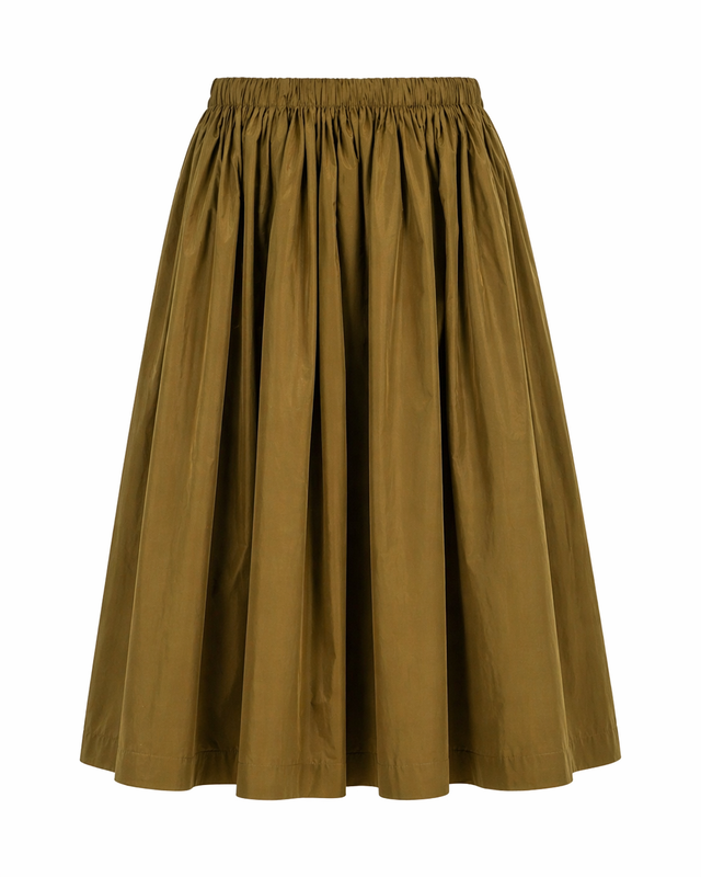 Red Valentino Gathered Midi Skirt