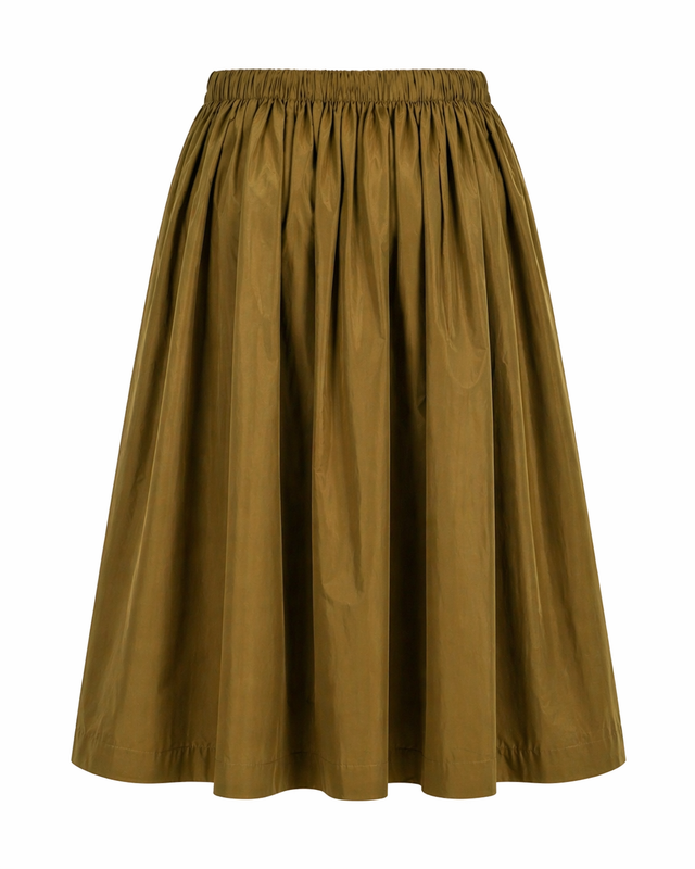 Red Valentino Gathered Midi Skirt
