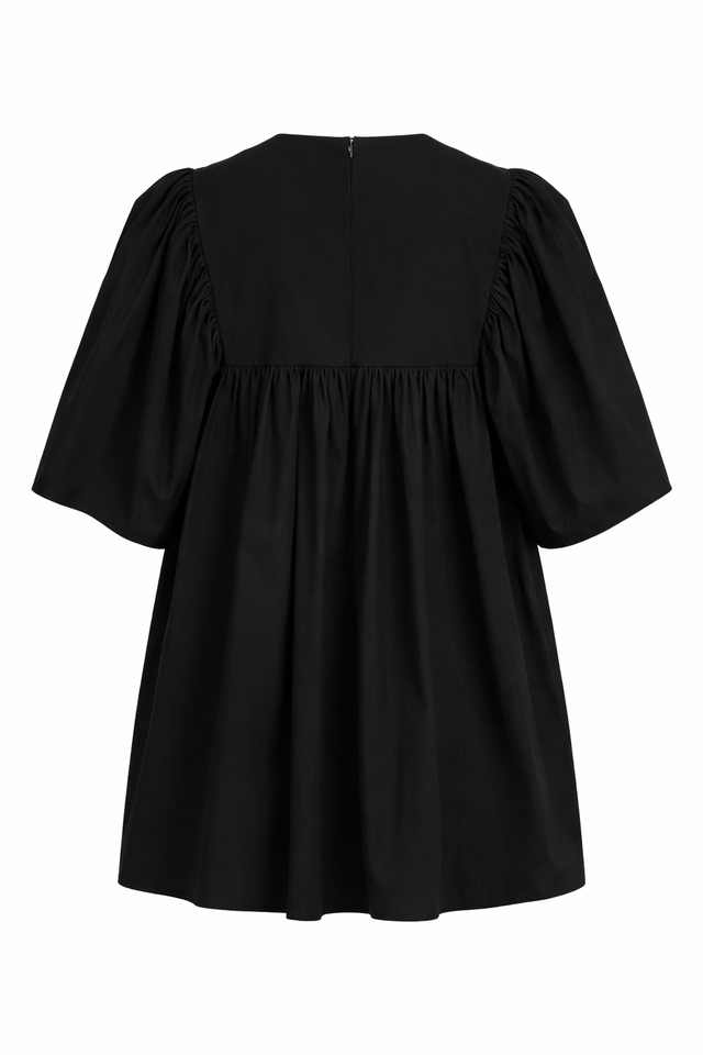 Red Valentino Gathered Babydoll Mini Dress