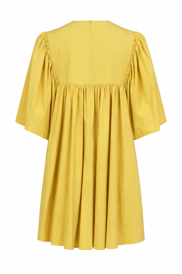 Red Valentino Gathered Babydoll Mini Dress