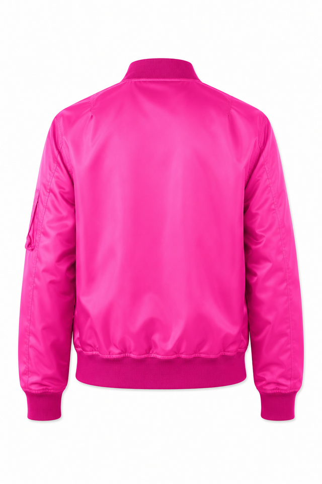 Valentino Technical Bomber Jacket in Hot Pink