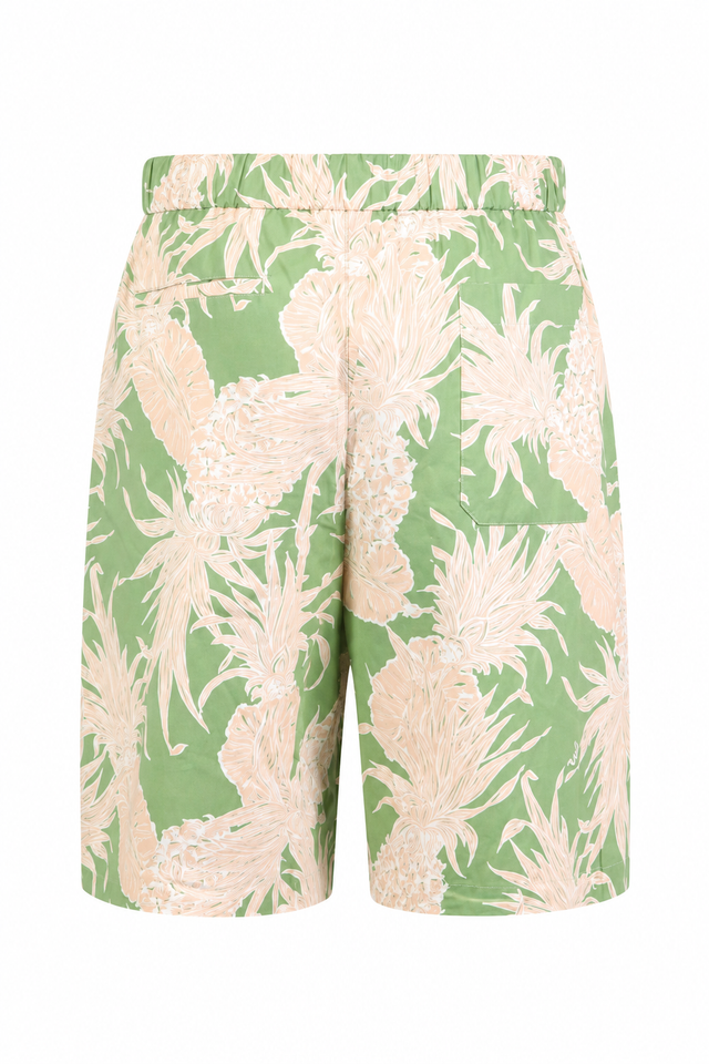 Valentino Sun Club Pineapple Print Tailored Shorts