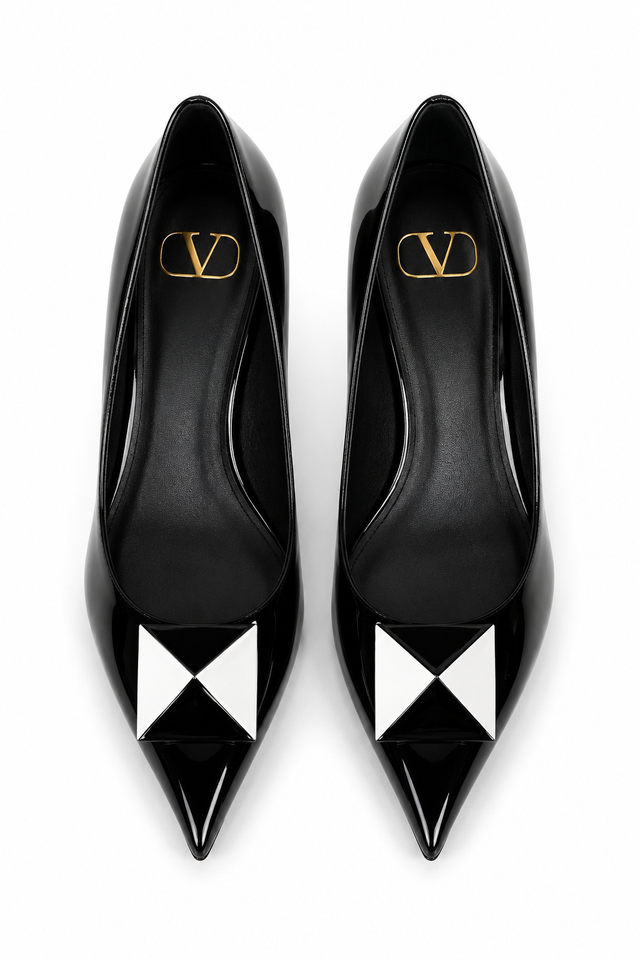 Valentino Garavani One Stud Patent Leather Pumps