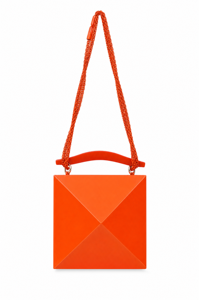Valentino Garavani Stud Sign Plexiglass Shoulder Bag