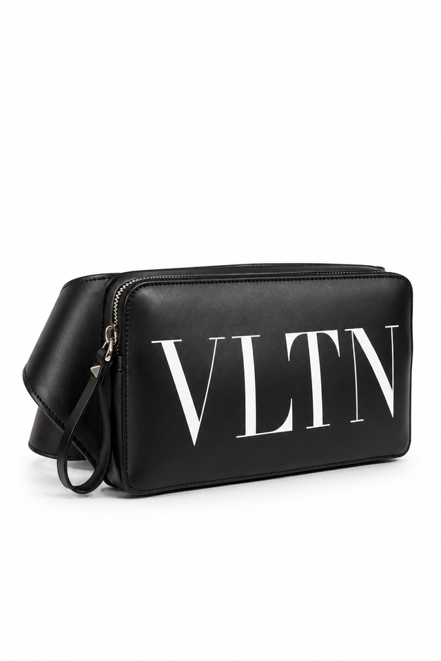 Valentino Garavani VLTN Leather Belt Bag – Black
