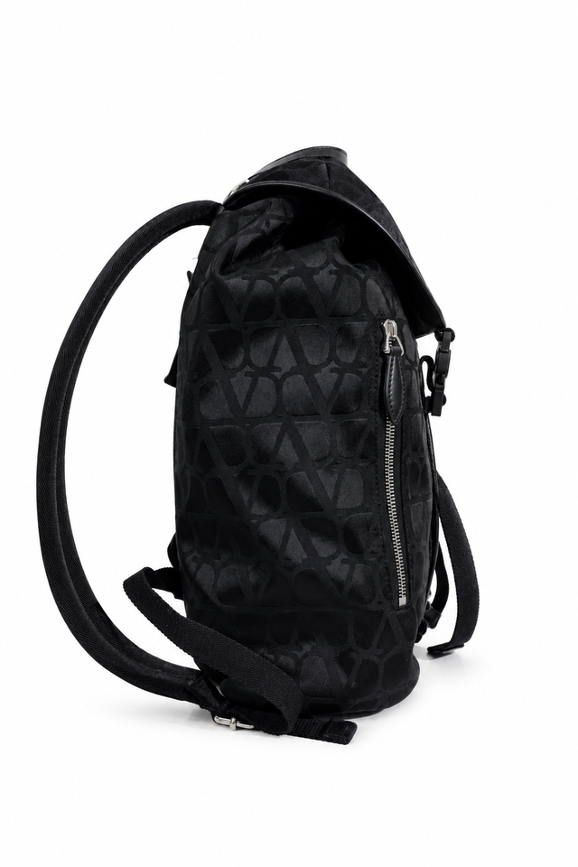 Valentino Garavani VLogo Monogram Nylon Backpack – Black