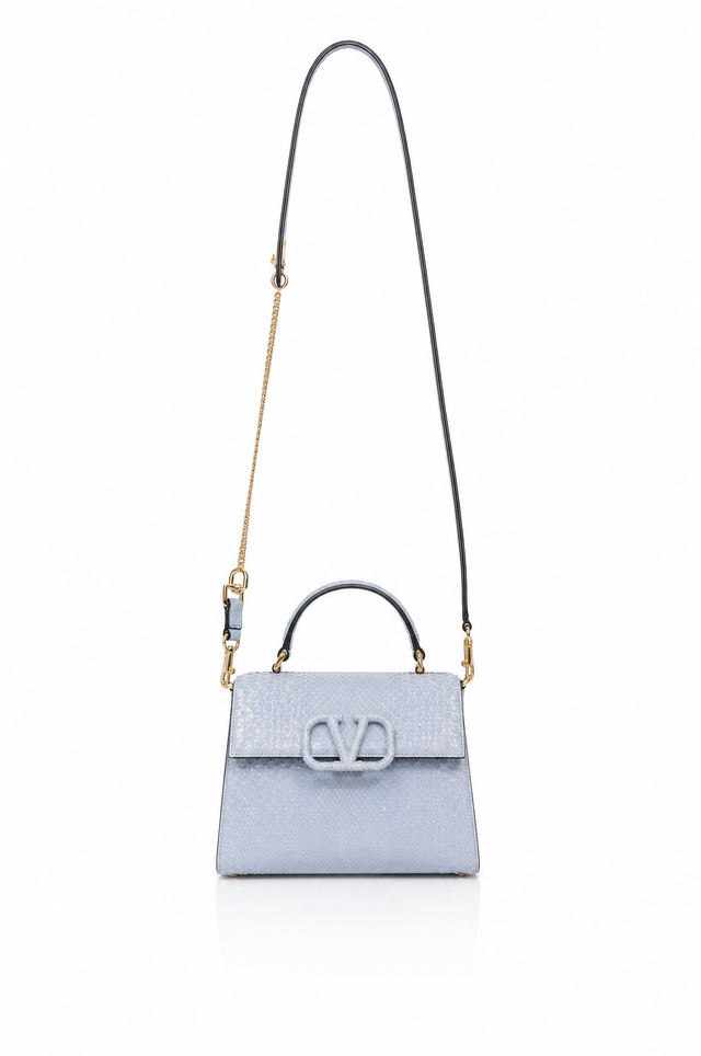 Valentino Garavani VSling Python Small Top Handle Bag