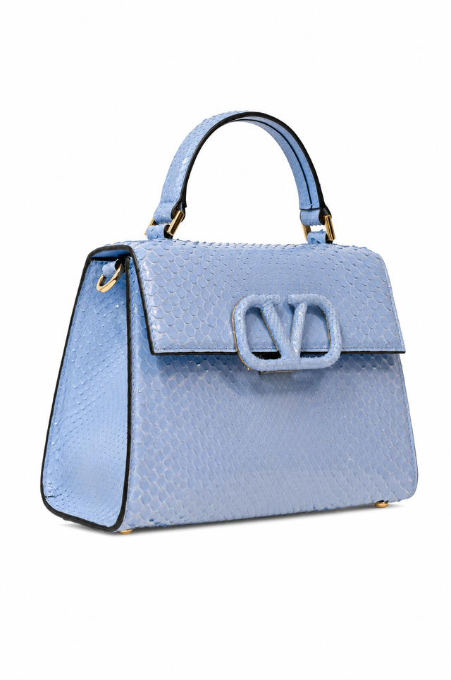 Valentino Garavani VSling Python Small Top Handle Bag