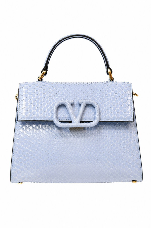 Valentino Garavani VSling Python Small Top Handle Bag
