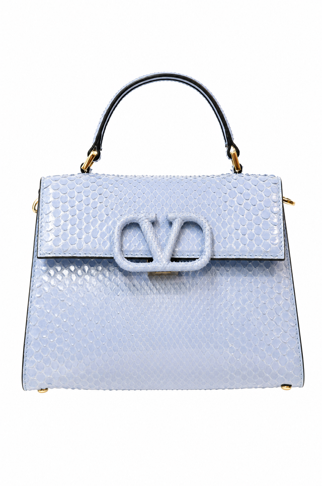Valentino Garavani VSling Python Small Top Handle Bag