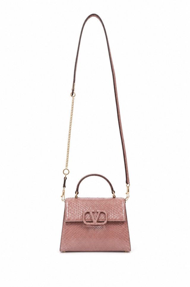 Valentino Garavani VSling Python Small Top Handle Bag