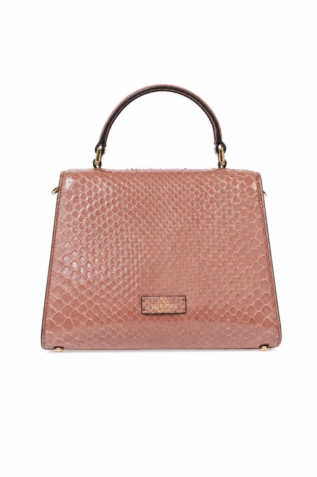 Valentino Garavani VSling Python Small Top Handle Bag