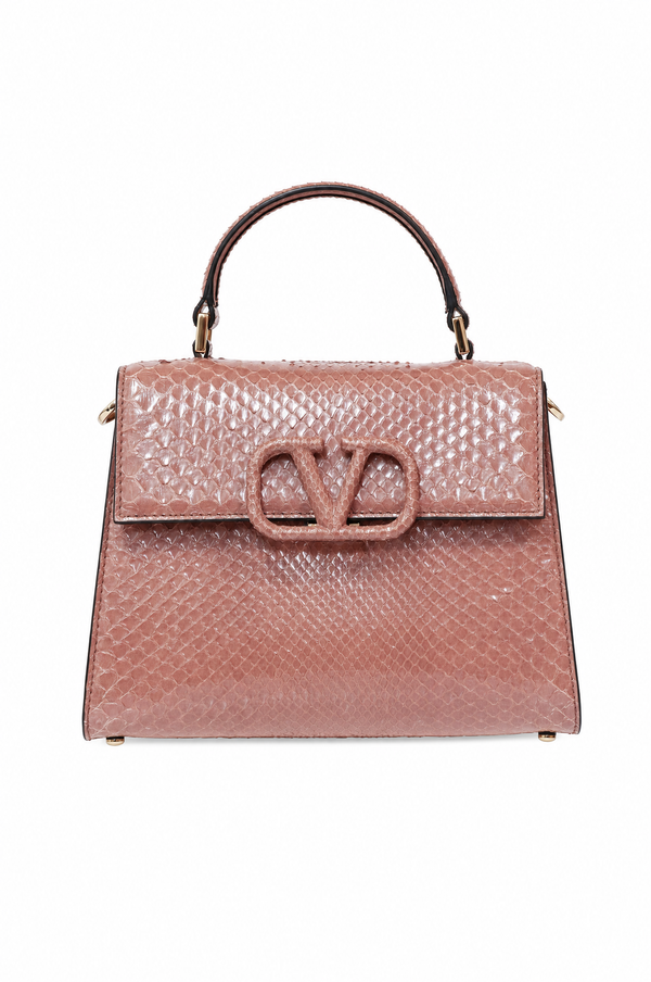 Valentino Garavani VSling Python Small Top Handle Bag