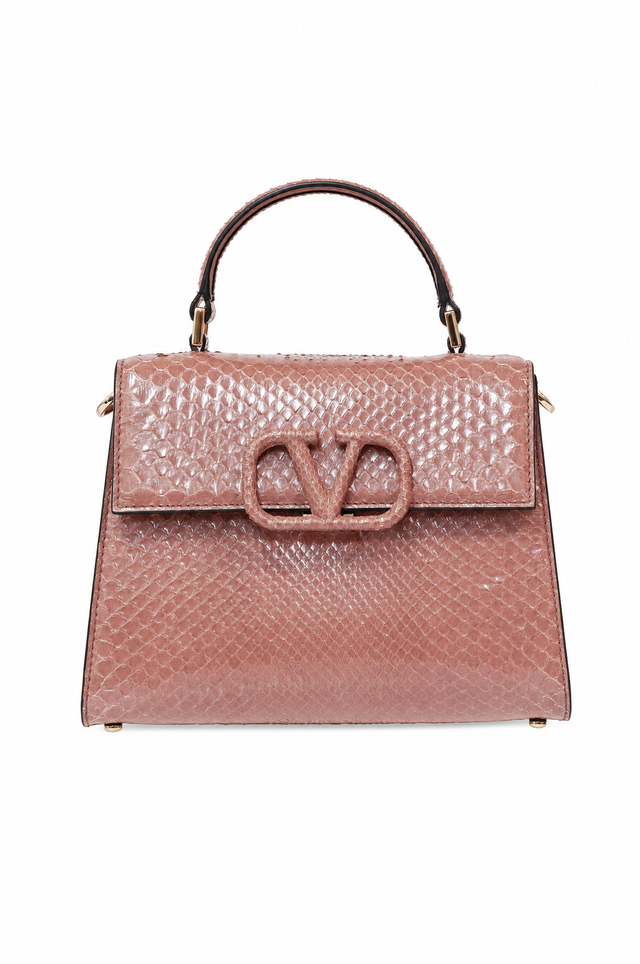 Valentino Garavani VSling Python Small Top Handle Bag