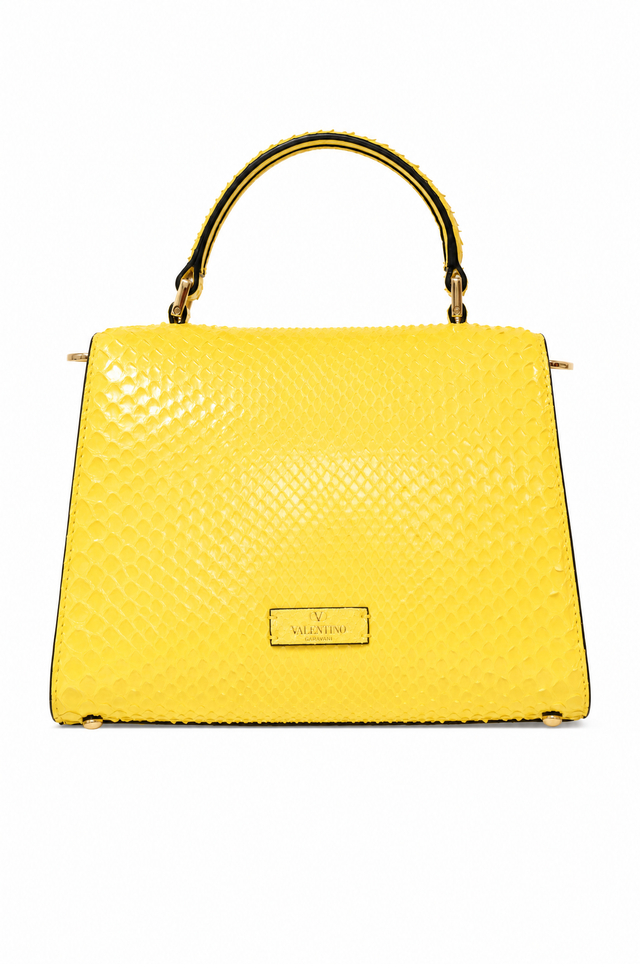 Valentino Garavani VSling Python Small Top Handle Bag