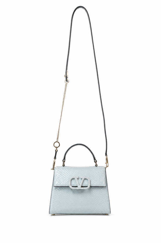 Valentino Garavani VSling Python Small Top Handle Bag
