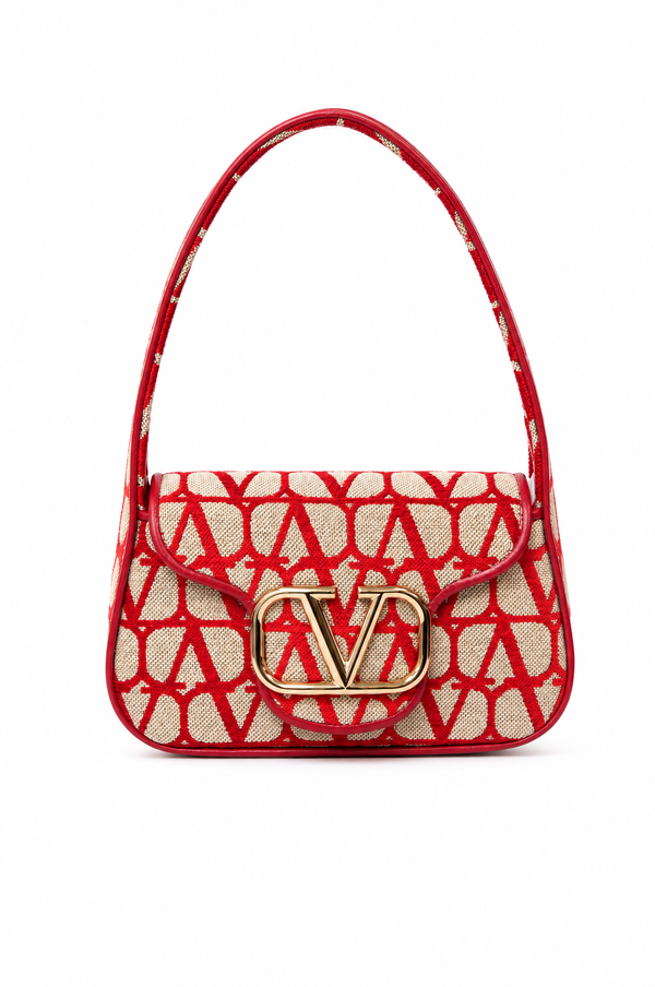 Valentino Garavani Locò Toile Iconographe Shoulder Bag