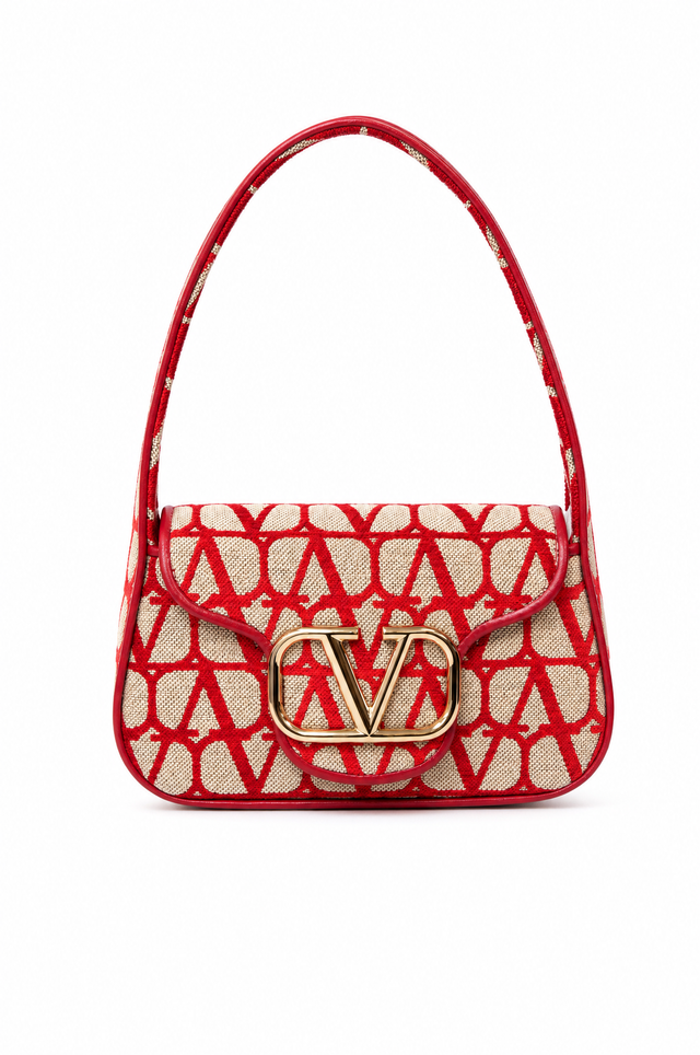 Valentino Garavani Locò Toile Iconographe Shoulder Bag